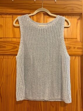 Old Navy Light Blue Sleeveless Sweater
